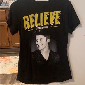 Justin Bieber Believe tour 2012-13 Tシャツ Justin Bieber Believe Tour 2012-2013 T-Shirt with Tour Dates